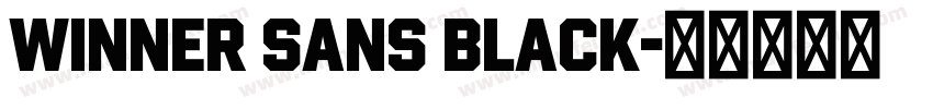 Winner Sans Black字体转换